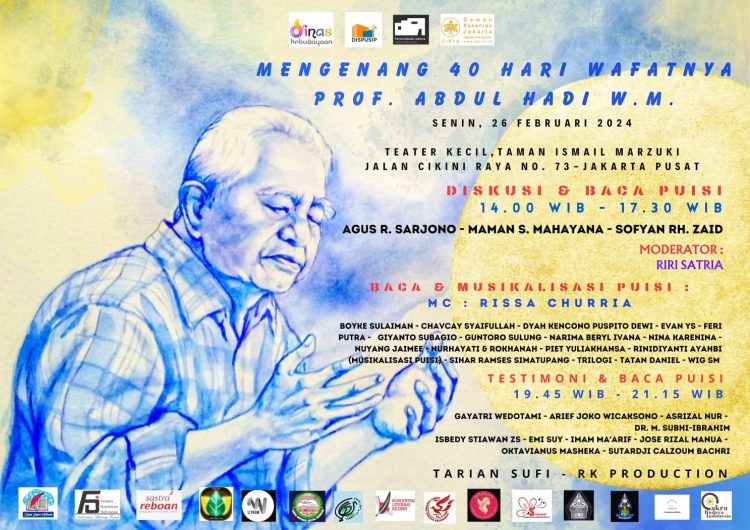 Peringatan 40 Hari Wafatnya Penyair Abdul Hadi WM