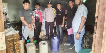 Operasi Cempaka Krakatau 2024, Polsek Sekincau Amankan Produsen Tuak Skala Home Industri