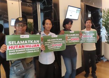 Petani Loeha Gelar Aksi Tuntut Pelepasan Konsesi di Rapat Umum Pemegang Saham PT Vale Indonesia