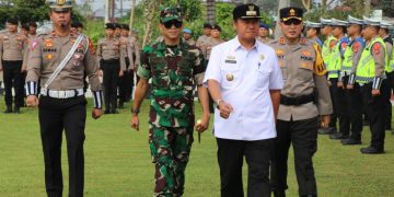 Kapolres Lampung Barat Pimpin Apel Gelar Pasukan Operasi Ketupat 2024