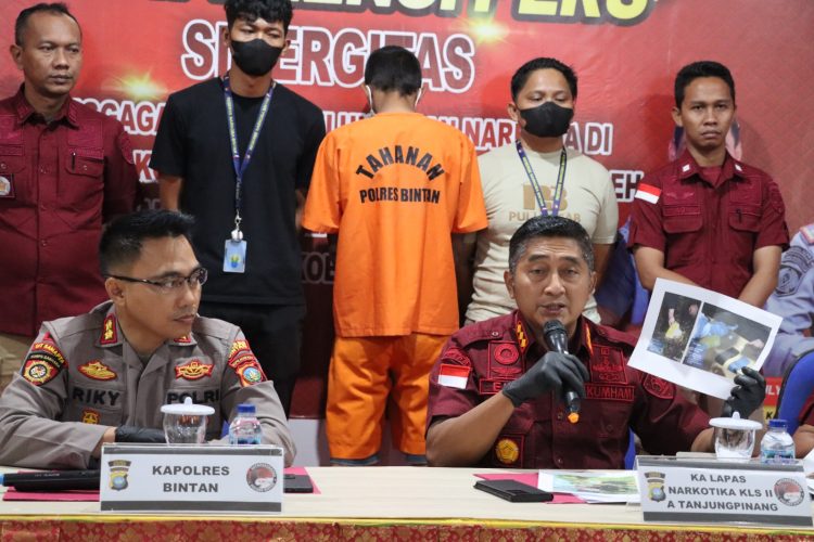 Tim Gabungan Gagalkan Penyelundupan Narkoba ke dalam Lapas Narkotika Tanjungpinang