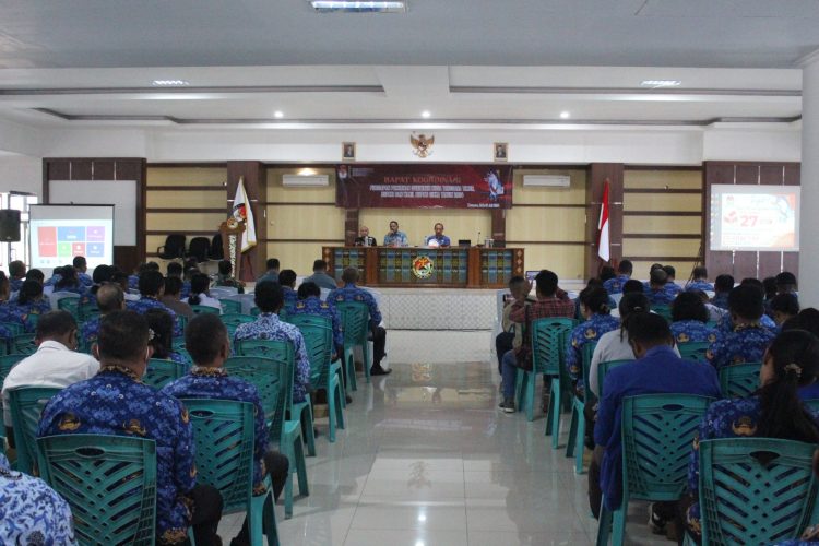 KPU Sikka Gelar Rakor Persiapan Pilkada Serentak 2024