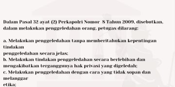 Polisi Tak Bisa Sembarangan Geledah Orang, Ini Larangannya