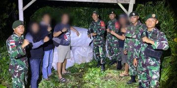 Tim Gabungan TNI Gagalkan Penyelundupan Balpress di Perbatasan RI-Malaysia