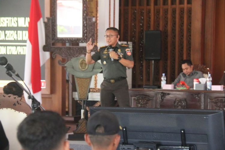 Dandim Berikan Pembekalan kepada Kades dan Lurah se-Kabupaten Pati Jelang Pilkada 2024