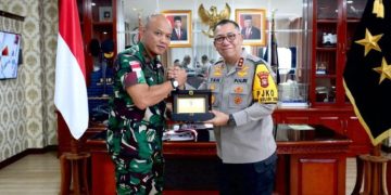 Danrem 033/Wira Pratama Silaturahmi ke Polda Kepri, Perkuat Sinergi TNI-Polri Jelang Pilkada Serentak