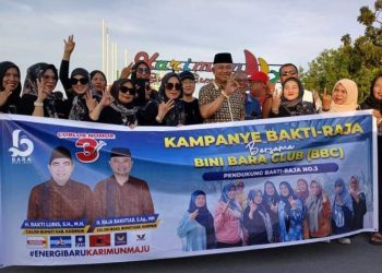 Sosialisasi dan Serap Aspirasi Masyarakat, Bakti-Raja Gelar Kampanye Bersama Emak-emak di Tugu MTQ Karimun