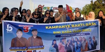 Sosialisasi dan Serap Aspirasi Masyarakat, Bakti-Raja Gelar Kampanye Bersama Emak-emak di Tugu MTQ Karimun