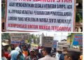 Warga Desa Langgenharjo Berunjuk Rasa Tuntut Penutupan Pabrik Pengolahan Limbah PT NRS
