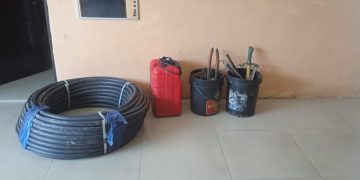 Polsek Moro Ringkus Tiga Maling Pipa di Desa Selat Mie