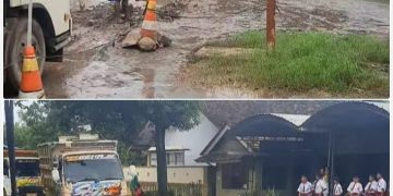 Kondisi Jalan Tayu-Puncel Bak Kubangan Kerbau, Pengendara Mengeluh dan Viral di Media Sosial