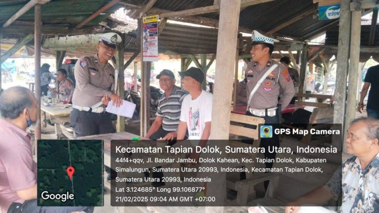 Sat Lantas Polres Simalungun Gencarkan Penyuluhan Keselamatan Berlalu Lintas dalam Operasi Toba 2025