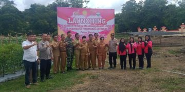 Polsek Mandiangin Launching Penguatan Program Pangan Lestari Bersama Para Kades