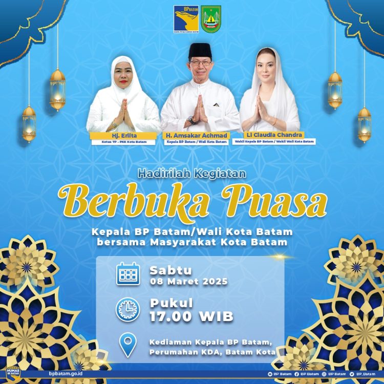 Amsakar Achmad Undang Masyarakat Batam Buka Puasa Bersama di Rumah KDA
