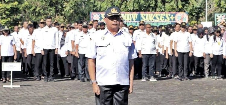 Apel Pagi Gabungan ASN Pemkab Simalungun, Bupati: Jaga Kesehatan dan Kondusifitas Daerah