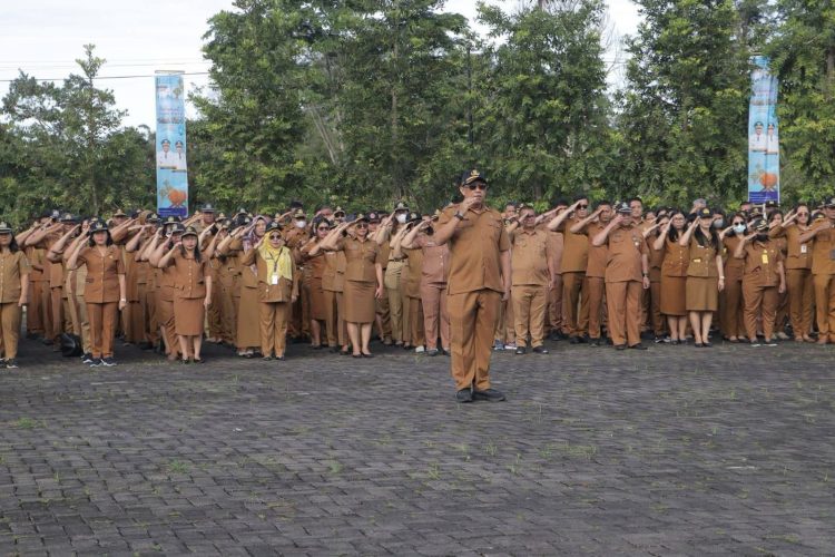 Usai Libur Idulfitri, Bupati Gelar Apel Gabungan Seluruh ASN Pemkab Simalungun