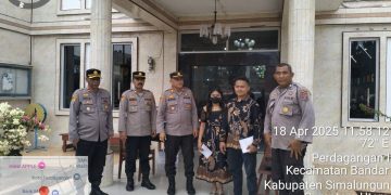 Waka Polres Simalungun Pimpin Pengamanan Ibadah Paskah di Wilayah Perdagangan