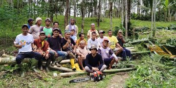 Kolaborasi KRPD dan TIDAR Simalungun Gotong Royong Buka Jalan Alternatif untuk Warga Dusun Panambean