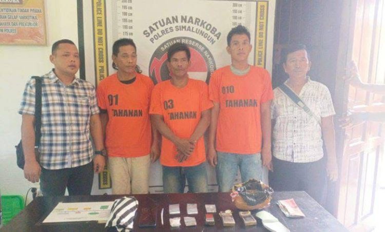 Unit Reskrim Polsek Perdagangan Tangkap Tiga Tersangka Kasus Narkoba