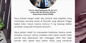 Ketum Peradi Utama Prof. Hardi Fardiansyah Kutuk Keras Tindakan Main Hakim Sendiri terhadap Nenek di Boyolali