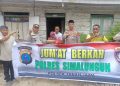 Kapolsek Tanah Jawa Gelar Jumat Berkah, Bagikan Sembako dan Perkuat Kedekatan dengan Masyarakat