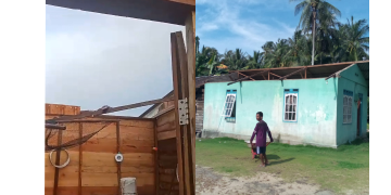 Dua Desa di Kabupaten Karimun Diterjang Puting Beliung, Beberapa Bangunan Warga Rusak Parah