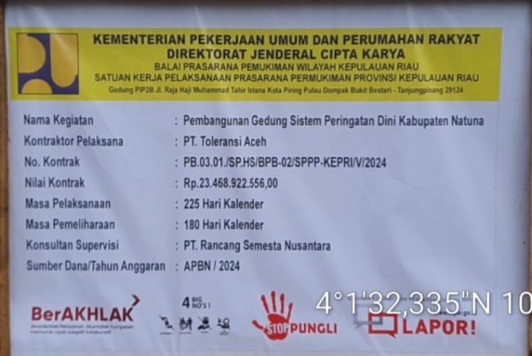 Babak Baru Proyek Gedung SPD Bakamla di Natuna, Kontraktor Klaim Sudah dalam Penyelesaian, Suplier Sebut Hanya Bualan Kosong