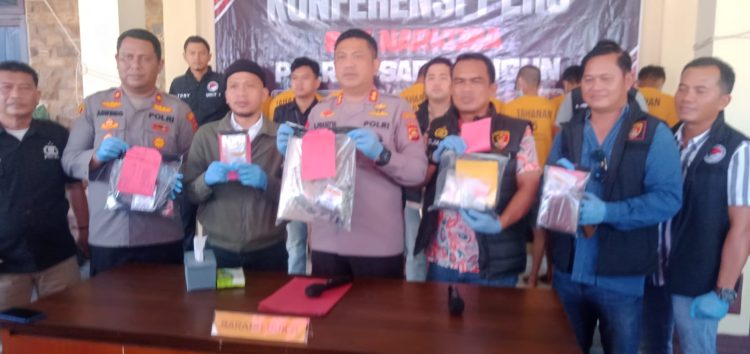 Dalam Dua Pekan, Polres Sarolangun Ungkap Lima Kasus Narkoba, Para Tersangka Terancam Hukuman Mati