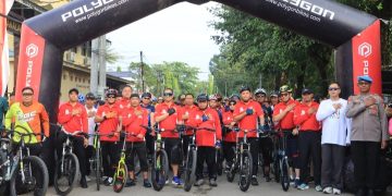 Sinergi Polri-Pemkab Takalar, Bupati Lepas Fun Bike Hari Bhayangkara ke-79