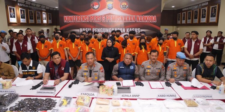 Dalam Sebulan Polda Kepri Ungkap 26 Kasus Narkotika, Selamatkan 100 Ribu Jiwa