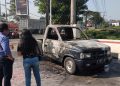 Mobil Terbakar di SPBU Bumirejo, Diamankan Cepat oleh Petugas Damkar dan Polisi