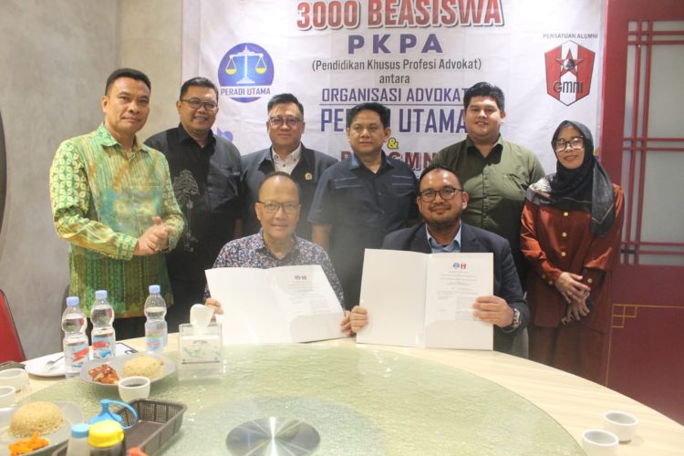PERADI Utama dan DPP PA GMNI Teken Kerja Sama Beasiswa PKPA Senilai Rp15 Miliar untuk 3.000 Kader