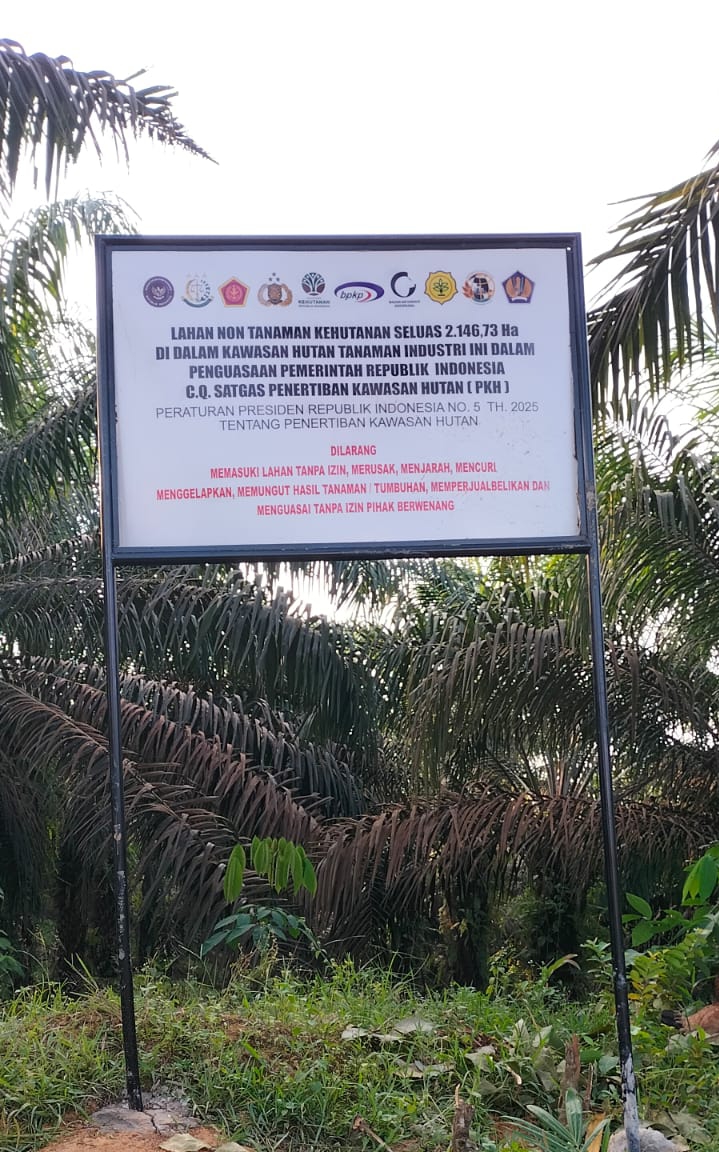 Ribuan Hektar Kebun Sawit Ilegal di Dam Siambang Disegel Satgas PKH, Warga Resah