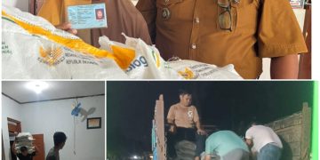 Warga Desa Komara Ucap Syukur, Kades Salurkan Ratusan Karung Bantuan Beras Pangan