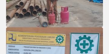 Diduga Dijual Kontraktor, Besi Bekas Jembatan Sungai Pemusir Raib, Pengawas Mengaku Tidak Tahu