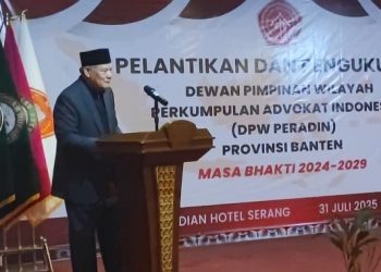Di Pelantikan Peradin Banten, Ropaun Rambe Puji Asta Cita Presiden Prabowo: Baru Ini Presiden Sejalan dengan Semangat Peradin
