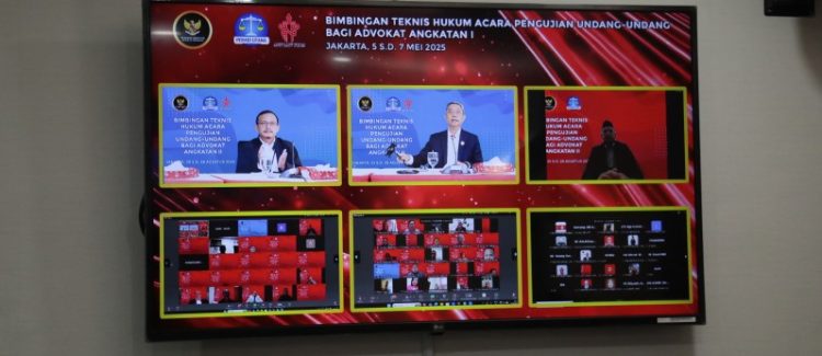 Sekjen MK Buka Bimtek Hukum Acara PUU Bagi Advokat Angkatan II