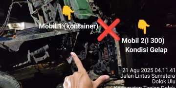 Enam Penumpang Luka, Sekolah Diliburkan Usai Truk Seruduk Bus di Simalungun