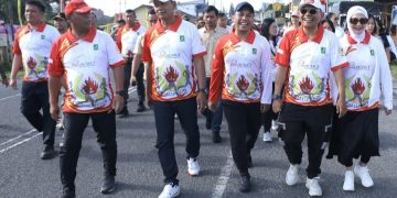 Meriahkan HUT RI ke-80, Bupati Simalungun Lepas Seribu Peserta Lomba Lari