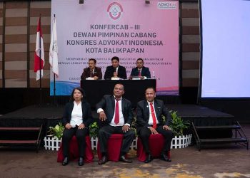 Sukses Selenggarakan Konfercab, Kongres Advokat Indonesia DPC Balikpapan Tetapkan Tiga Presidium Terpilih