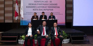 Sukses Selenggarakan Konfercab, Kongres Advokat Indonesia DPC Balikpapan Tetapkan Tiga Presidium Terpilih