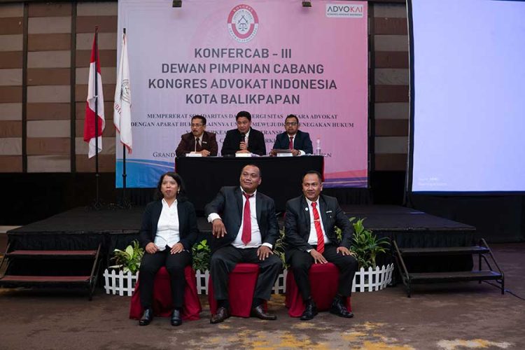 Sukses Selenggarakan Konfercab, Kongres Advokat Indonesia DPC Balikpapan Tetapkan Tiga Presidium Terpilih