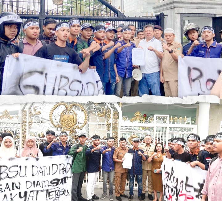 Mahasiswa Batubara Geruduk DPRD Sumut, Tuntut Pemprov Realisasi Proyek Bendungan dan Soroti Dugaan Korupsi Rp2,7 Triliun