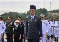 Upacara Bendera dan Tabur Bunga Peringatan Hari Pahlawan di Batam, Amsakar-Li Claudia Kobarkan Semangat Pahlawan
