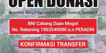 PERADIN Galang Donasi untuk Korban Bencana di Sumatera