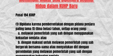 Pelaku Makar Bisa Dipenjara Seumur Hidup? Ini Ketentuan KUHP Baru