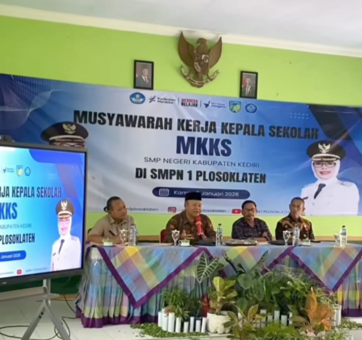 Rakor MKKS SMPN Kabupaten Kediri, Kadisdik Fokus Tingkatkan Mutu Pendidikan dan Soliditas Kepala Sekolah