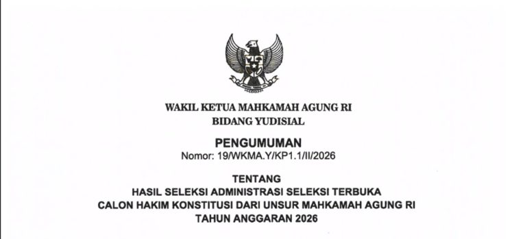 Lulus Seleksi Administrasi, Ini 10 Calon Hakim Konstitusi dari Unsur MA!