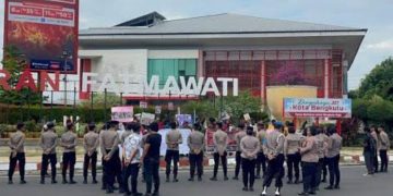 Polresta Bengkulu Kawal Aksi Damai Ikatan Mahasiswa Papua