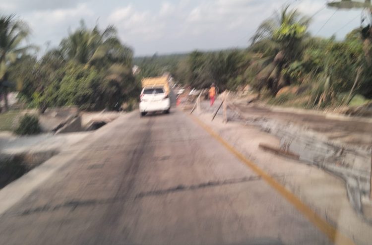 Ketua BPD Bukit Peranginan Harap Pembangunan Rigid Beton Tanjakan Jalan Lintas Dilanjutkan pada 2027